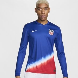 USMNT 2024 Away Nike Long Sleeve Soccer Jersey Mens Sz Medium FJ1263-417 NWT